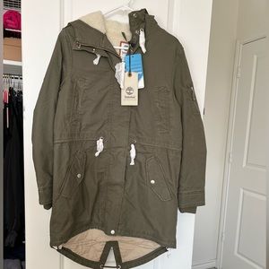 NEW!! XS Winter Olive Green Timberland Coat